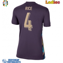 England Declan Rice #4 Replica Away Shirt Ladies Euro 2024 Short Sleeve